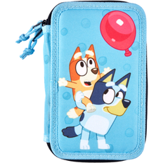 Bluey Pencil Case with Content Blue