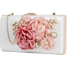 Florals Clutches LinYooLi Sold by: Womens Elegant Flowers Evening Bags Wedding Clutch Purse Floral Bride Wedding Clutch Shoulder Handbags