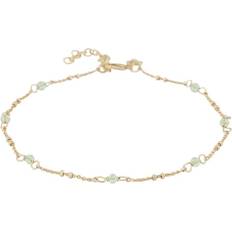 Ankelkjeder Snö of Sweden Harper Chain Anklet Gold/Champagne