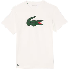 T-shirts Lacoste Men's Ultra Dry Logo Sport T-shirt - White/Green