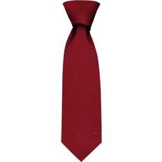 Plain tie pure wool weathered red