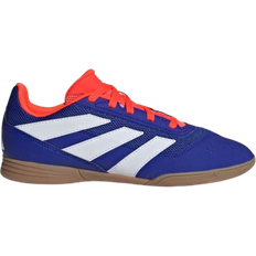 Blau Sportschuhe Adidas Junior Predator Club Indoor Sala - Cloud White/Lucid Blue/Solar Red