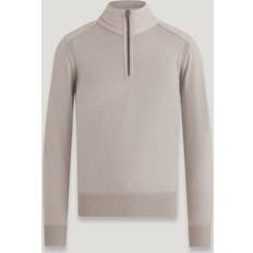 Cromo - Hombre Tops Belstaff Kilmington Troyer Herren - Merino Wool Chrome Grey