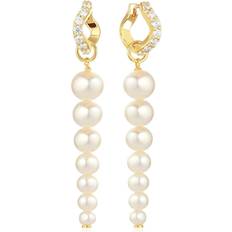 18 karaattia - Nainen Korut Sif Jakobs Ponza Sette Earrings - Gold/Pearl/Transparent