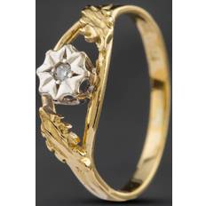 Pre-Owned Vintage Yellow Gold Brilliant Diamond Solitaire Ring 4167958