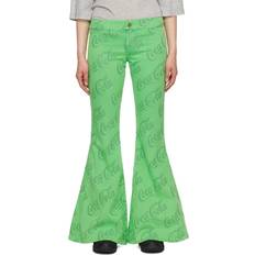 Unisex - XXL Jeans ERL Green Jacquard Jeans Green Coca Cola