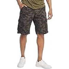 Southpole herrshorts Belted Camo Ripstop Cargo shorts Grå/svart