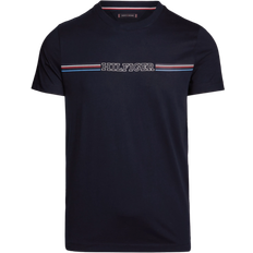 Tommy Hilfiger Logo Slim Fit Crew Neck T-shirt - Desert Sky