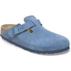 Birkenstock Boston Soft Footbed Suede Leather - Elemental Blue