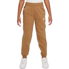 Girls - L Pants Nike Big Kid's Sportswear Club Fleece Joggers - Flax/White (FD3008-224)