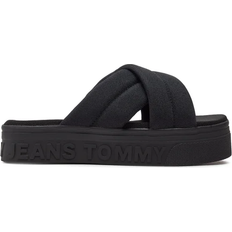 Tommy Hilfiger Sandali Tommy Hilfiger Embossed Logo Platform - Black