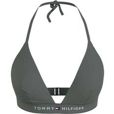 Tommy Hilfiger Original Foam Triangle Halterneck Bikini Top - Stonewash Green