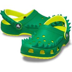 Grøn - Unisex Træsko Crocs Classic Spikes Clog T GREEN IVY