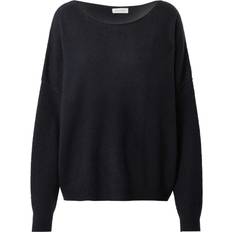 American Vintage Jumpers American Vintage Boat Neck Jumper Fine Knit - Black