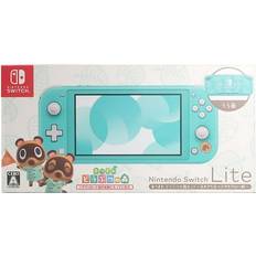 S/N RECORD, Nintendo Switch Lite Console Turquoise with Animal Crossing Game: Timmy & Tommy’s Aloha Edition