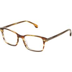 Glasses & Reading Glasses Lozza VL4095 06WG Size Free Lenses HSA/FSA Insurance Blue Light Block Available Shiny Striped Yellow Brown 52