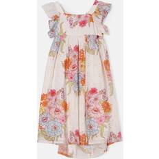 Boys Dresses Children's Clothing Angel & Rocket Kids' Lexi Floral Print Broderie Dress, Nude