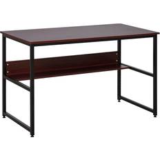 Homcom 2-Tier Brown Writing Desk 120x60cm