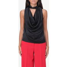 Viscose Blouses Pinko Top Woman color Black