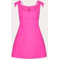 Valentino Rosa Klänningar Valentino CREPE COUTURE SHORT DRESS Woman PINK PP