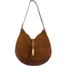 ID Suede Shoulder Bag - Cinnamon