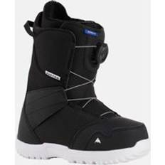 Snowboard Boots Burton Kids' Smalls BOA Snowboard Boots, Black, 4K