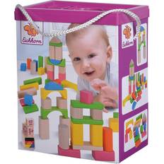 Wooden Blocks Eichhorn Colorful Wooden Blocks 60 Pcs