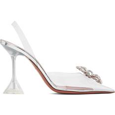 49 ⅓ Tacones y Zapatos de Tacón Amina Muaddi Rosie Glass Sling Heels - Transparent