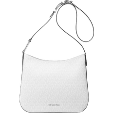 Michael Kors Kensington Large Crossbody - Optic White/Aluminum