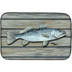 Brown Dish Drainers Caroline's Treasures Speckled Trout Mat Dish Drainer