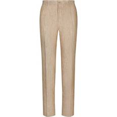 Vaatteet Dolce & Gabbana Flat Front Wide Leg Linen Pants