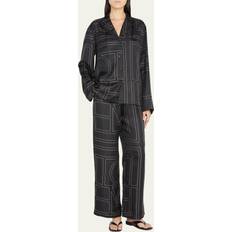 Soie Pantalons Toteme Monogram pyjama silk pants