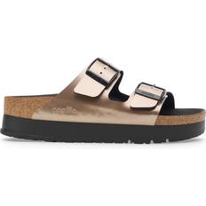 Birkenstock damen Birkenstock Sandalen Arizona PAP Flex Platform Birko-Flor Beige