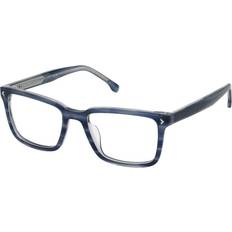 Glasses & Reading Glasses Lozza VL4349 Ischia 3 0Q66 Blue Size Free Lenses HSA/FSA Insurance Blue Light Block Available Fantasy Blue Horn 54