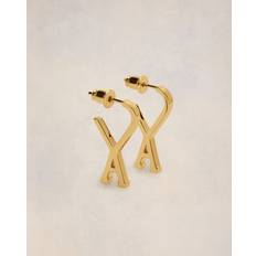 Gold Plated - Unisex Earrings Ami Paris de Coeur Hoop Gold Unisex