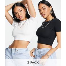 ASOS DESIGN Fitted Crop T-Shirt - Save Multi
