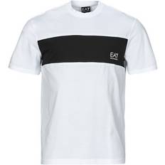 EA7 Athletic Colour Block Crew-Neck T-shirt - Organic Cotton