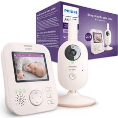 Philips Philips Avent Advanced Video Baby Monitor Private and Secure Baby Monitor with Camera and Audio in Coral Cream