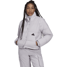 Adidas Silver Outerwear adidas Puffer Jacket Womens Vinterjakke - Sølv/Sort