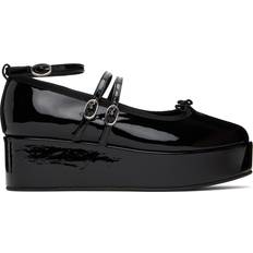 Repetto Black Cendrillon Platform Mary Jane Ballerina Flats - Noir