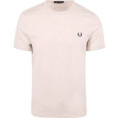 Fred Perry Beige T-shirts Fred Perry Ringer T-Shirt Beige X23 Größe