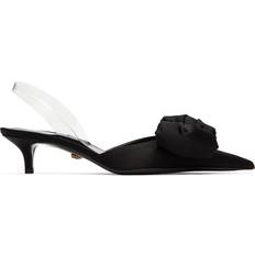 Versace Black Alia Slingback Heels