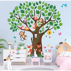 Decowall SG-2211 Giant Tree Kids Stickers Peel Stick