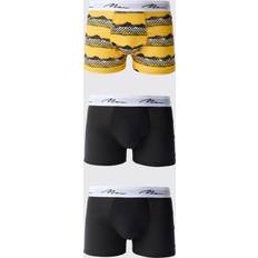 Keltainen Miesten alusvaatteet boohooMAN Moto Printed Boxers - Yellow