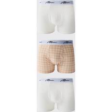 Beige - Boxers Men's Underwear boohooMAN Mens Pack Flannel Printed Boxers Beige