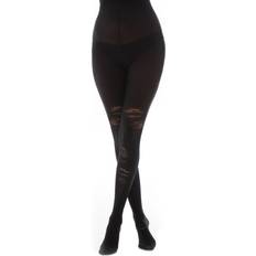 Taille unique Collants Bruised Opaque Black Collants noir