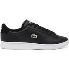 Lacoste Carnaby Leather Trainers Black, Black, 11, Men