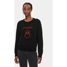 Seta Top Pinko Love Birds Sweater - Black