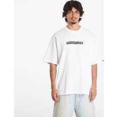 T-shirt Screen Print Stencil Logo Relaxed Fit Short Sleeve Tee - White