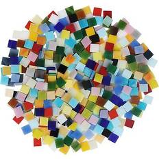 Mosaic tiles Belle vous mixed colour stained glass mosaic tiles 700 pieces